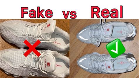 nike shox 21 fake|how to spot a fake nike.